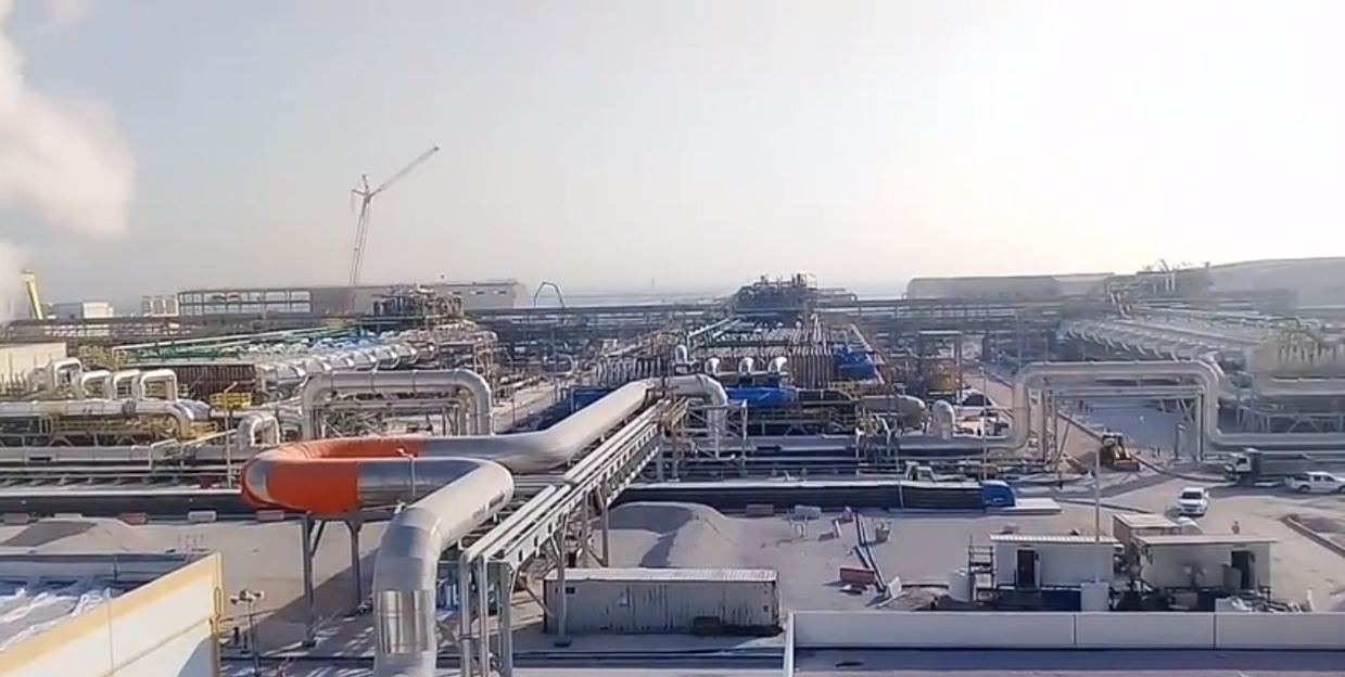 Infrastructure in the Umm Al Houl industrial area in Al Wakrah municipality, Qatar.