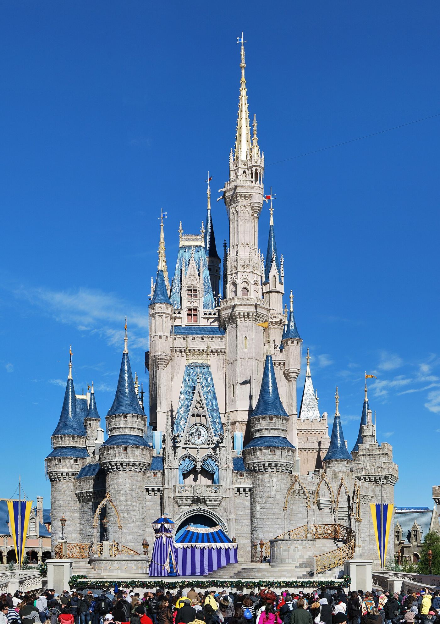 Cinderella Castle in the Magic Kingdom theme park at Walt Disney World.